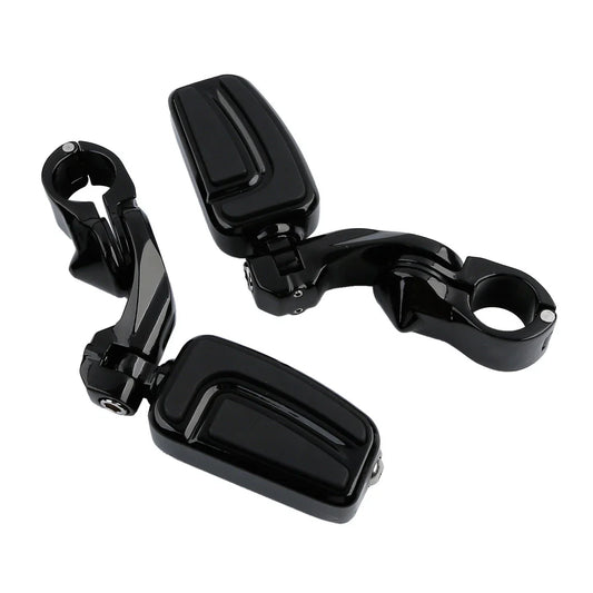 1.25" 32mm Highway Short Angled Mount Foot Pegs for Harley Softail Deluxe
