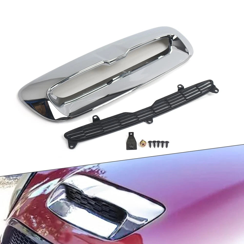 Chrome Front Hood Air Intake Vent Scoop for BMW Mini Cooper R55 R56 R57 R58 R59