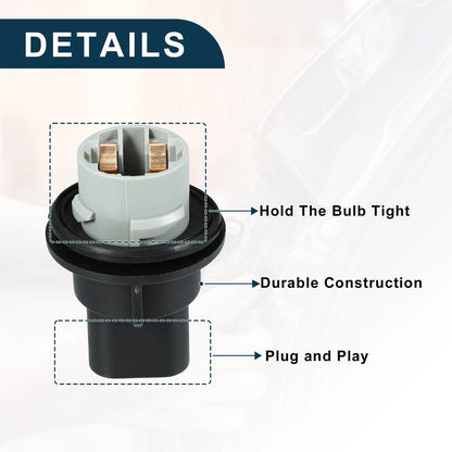 Front Turn Signal Tail Light Socket for Chrysler 300 (2005–2010) 3 Pins No. 5139886AA