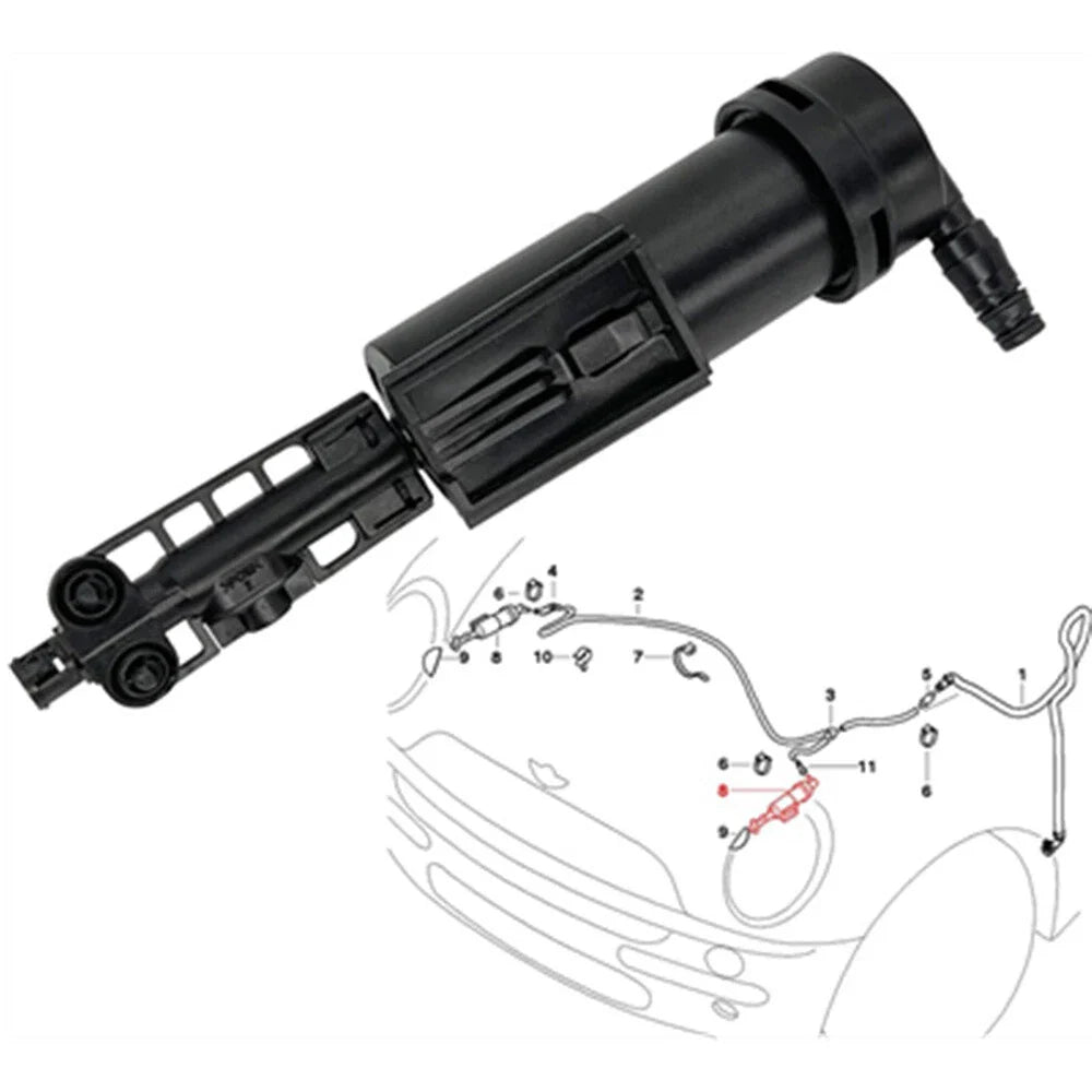 Front Left Headlight Washer Pump for Mini Cooper Hatchback Convertible (2002-2008)