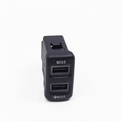 18W Dual-USB QC3.0 Fast Car Charger for Toyota Tacoma, FJ Cruiser, Tundra