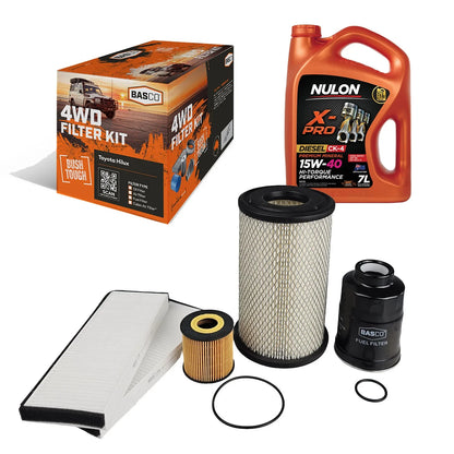 Oil Air Cabin Fuel Filter Kit for Nissan Navara D22 (2001–2015)