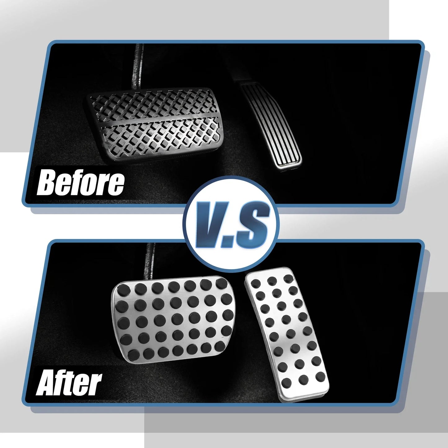 4pcs Brake Gas Accelerator Pedal Covers for Mercedes Benz CLA GLB (2014-2023)