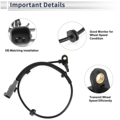 ABS Wheel Speed Sensor for Chevrolet Sonic (2012-2020) 1 x Rear Left