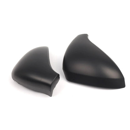 Pair Matte Black Side Wing Mirror Cap Cover for Peugeot 207 (2006–2013)