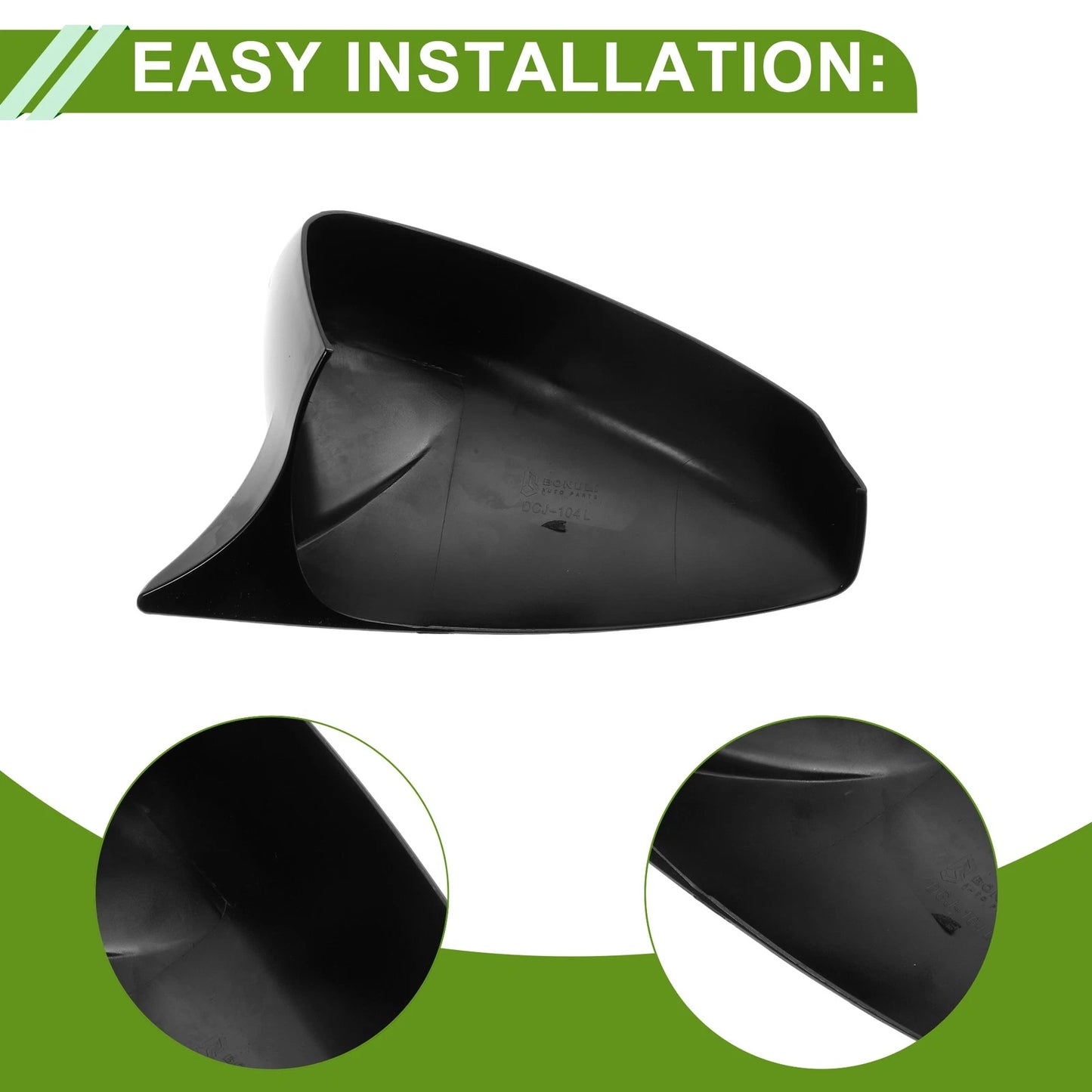 1 Pair Side Mirror Cover Caps for Mazda CX-50 (2023–2023) Gloss Black