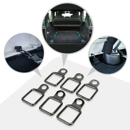 6x Lashing D-Ring Tie Downs Trailer Anchors for Jeep Wrangler