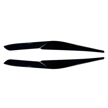 Black Headlight Eyebrow Eyelids Covers for BMW X5 X6 G05 G06 (2023-2025)