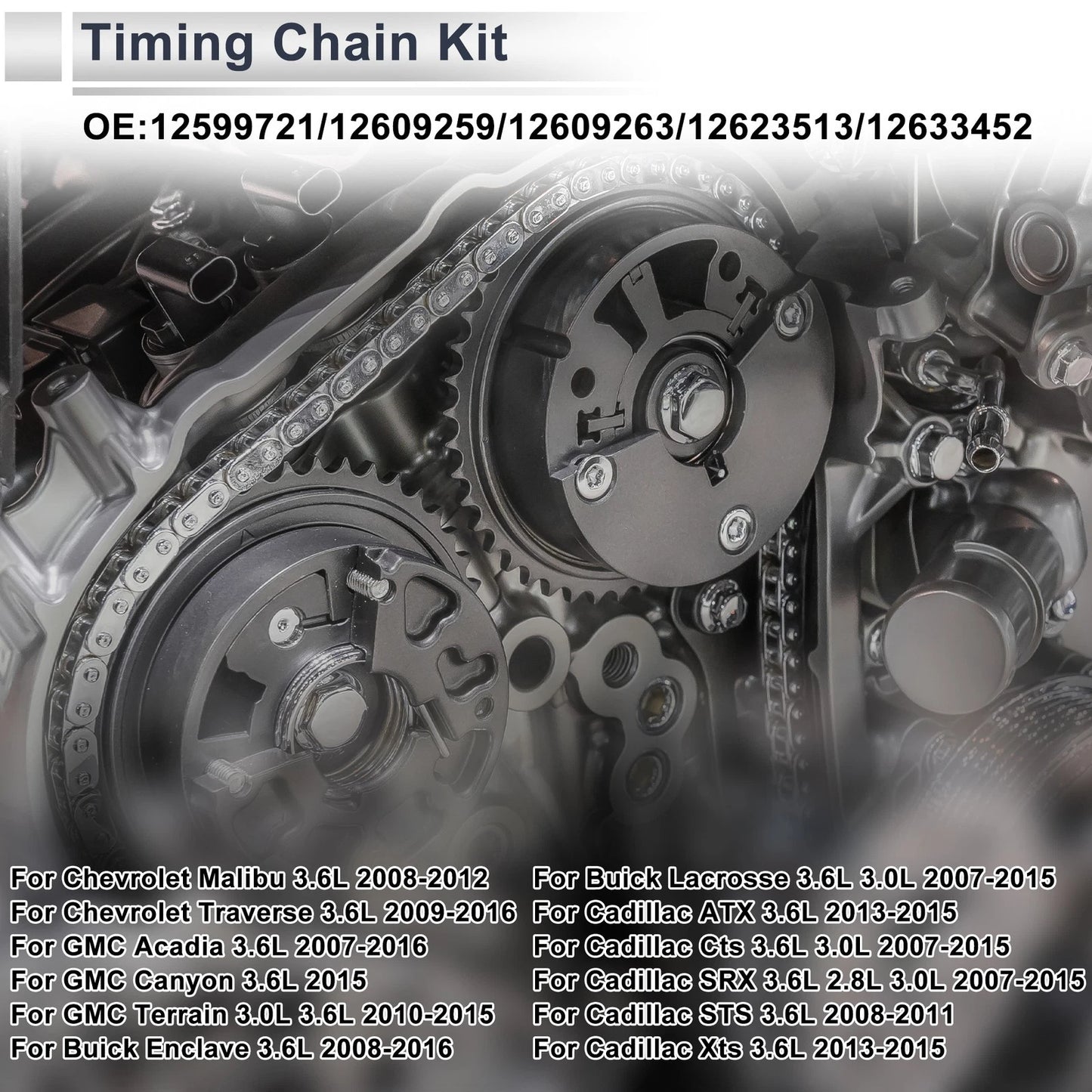 Timing Chain Kit No. 12633452 for Chevrolet Camaro, Traverse