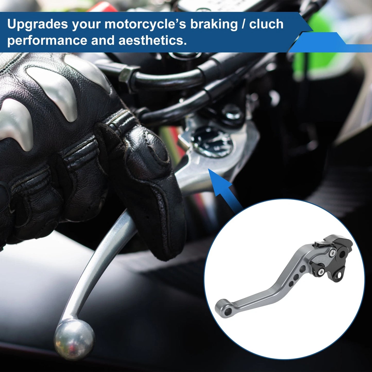 Long Brake Clutch Levers for Honda VFR1200F (2010–2014) Titanium Tone 1 Pair