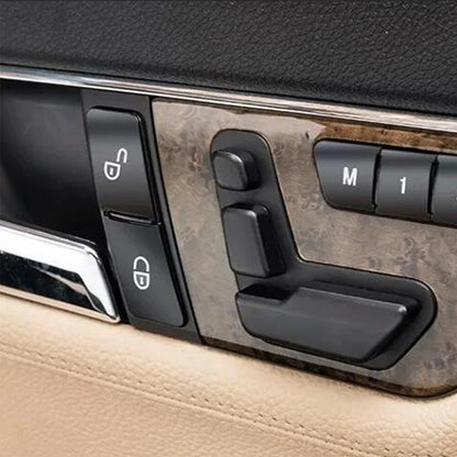 4 x Door Unlock Switch Button Trim Covers for Benz C-Class W204, E-Class W212