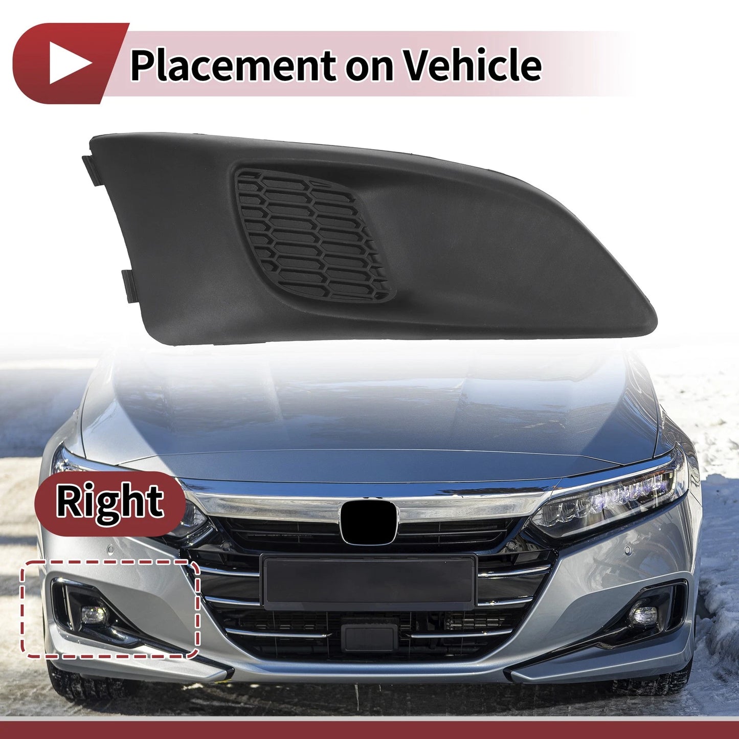 1 Pc Fog Light Grill for Chevrolet Sonic (2012–2016) No. 96694774