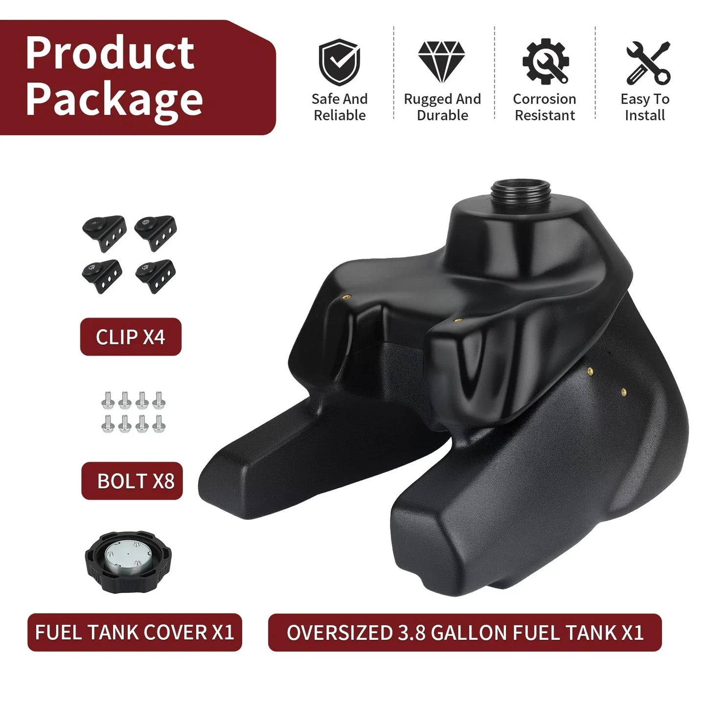 Fuel Tank for Yamaha Warrior YFM 350 (1987–2004)