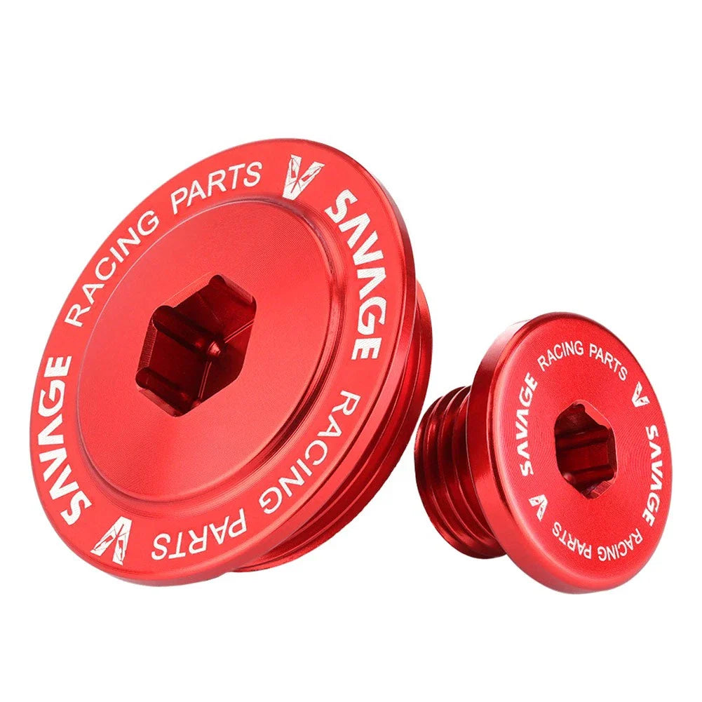 Red Crankcase Cover Screw Plug Alternator Cap for HONDA XR250L (1991-1996)