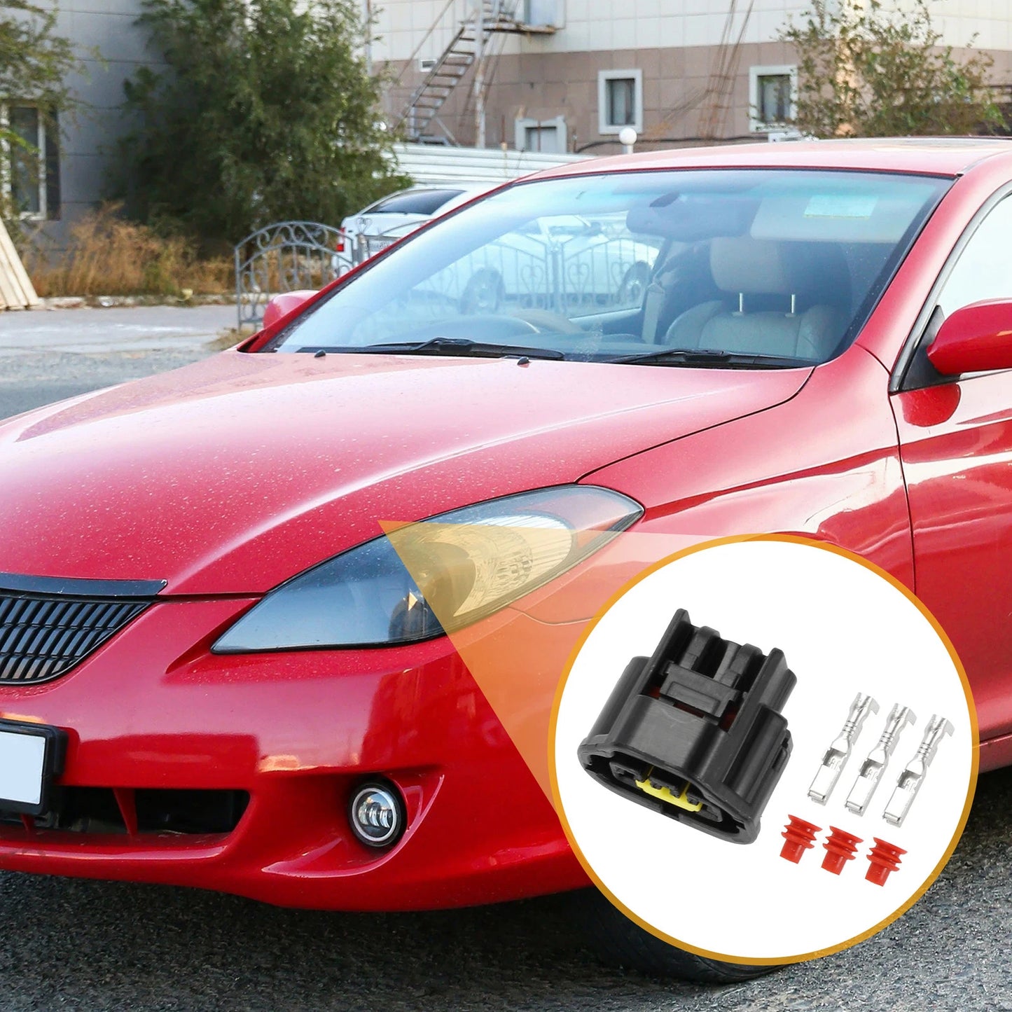 3 Pin Crankshaft Position Sensor Connector Plug for Toyota