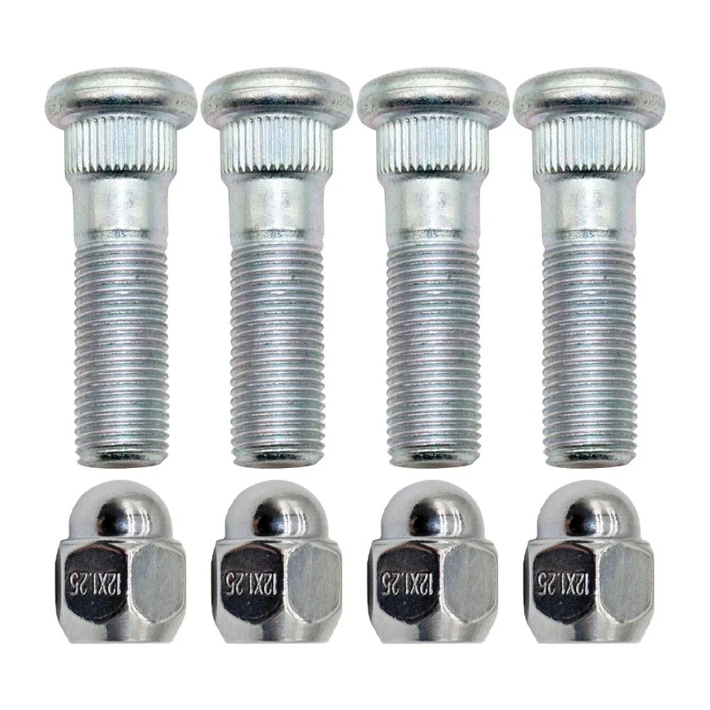 Thread Size 1.25 Wheel Hub Bolt Stud & Nut Set for Forester Set of 4