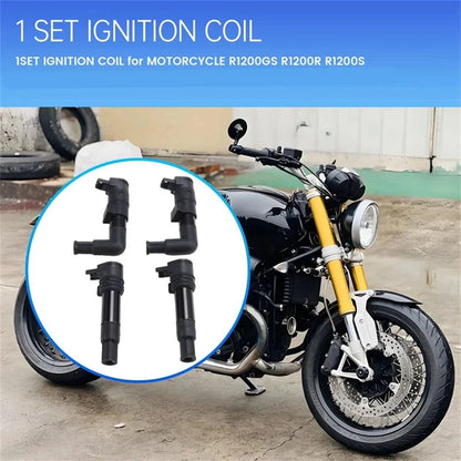 4 x Ignition Coils for BMW R1100S R1150R Rockster R Nine 1000T R900RT