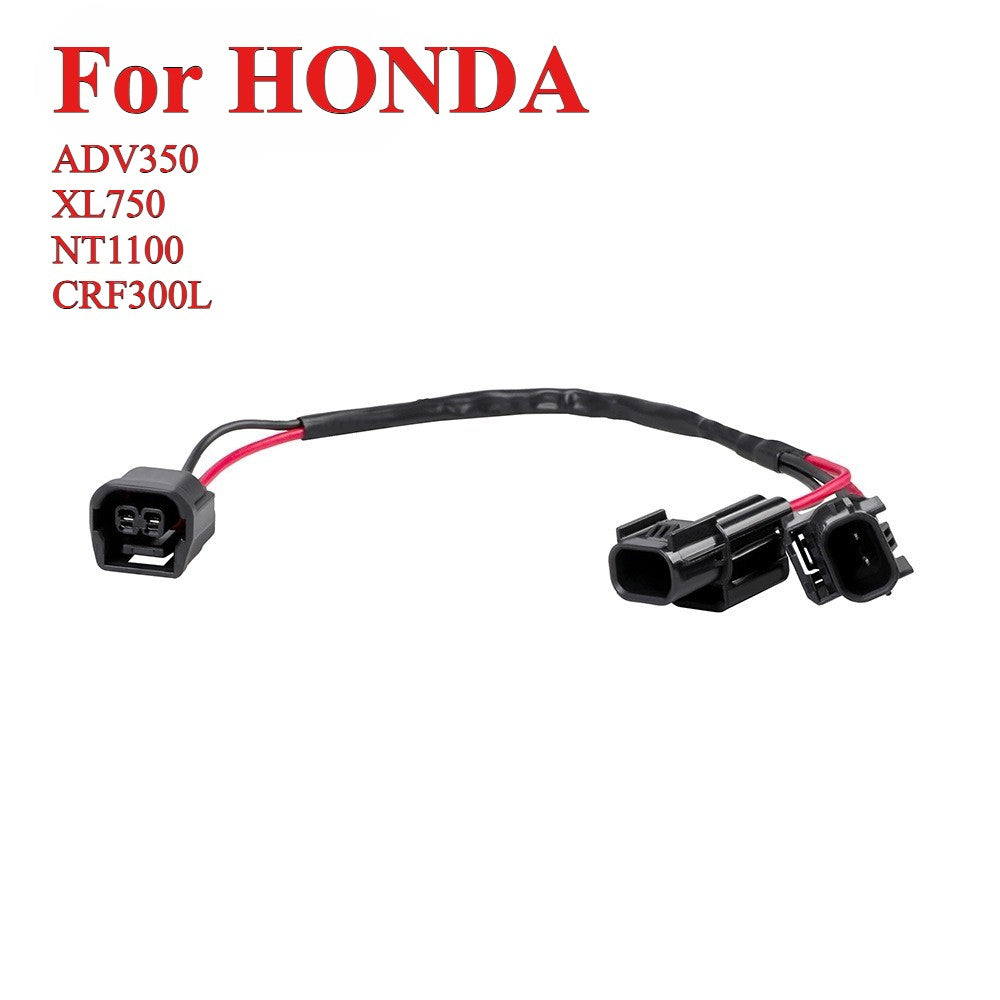 Auxiliary Outlet Power Socket Plug Adapter Cable for Honda ADV350 XL750