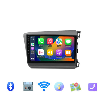 4-64GB Apple CarPlay Android Auto Head Unit BT for Honda Civic (2012-2015)