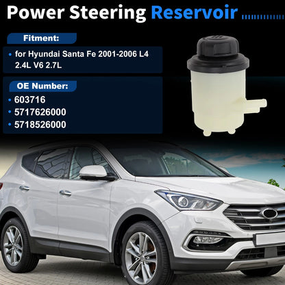 Power Steering Pump Reservoir Tank for Hyundai Santa Fe (2001–2006) No. 603716