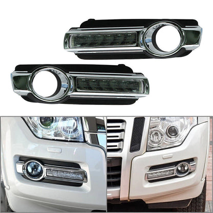 2X LED Daytime Running Lights DRL for Mitsubishi Pajero Montero V93 V97 (2015–2019)