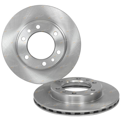 2 Front Disc Rotors for Toyota Landcruiser BJ70 BJ73 BJ74 HJ75 FJ70 (1980–1999)