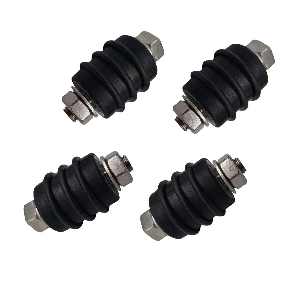 Set of 4 Upper Front Motor Mounts for Johnson Evinrude OMC Outboards (20-30 HP)