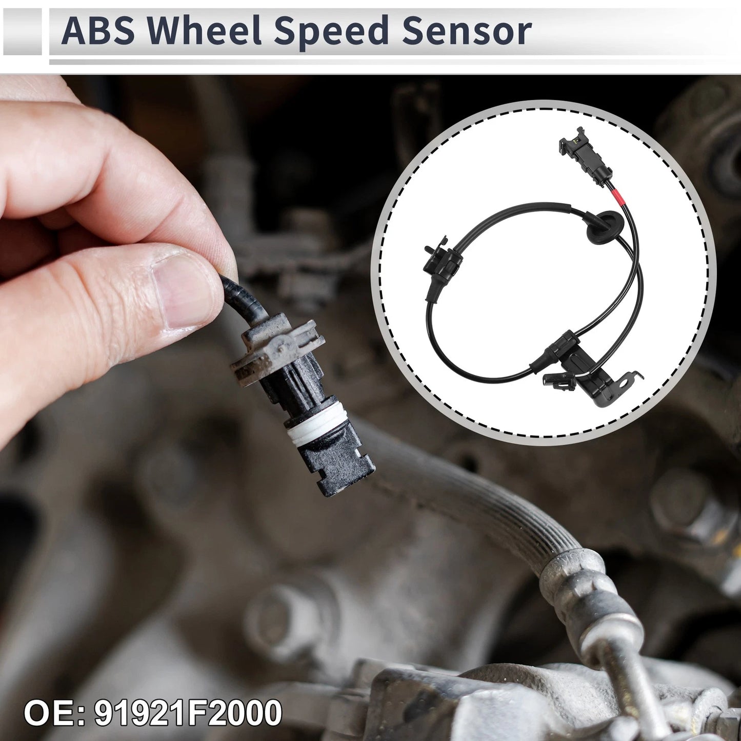 ABS Wheel Speed Sensor No. 91921F2000 for Hyundai Elantra (2016–2019)