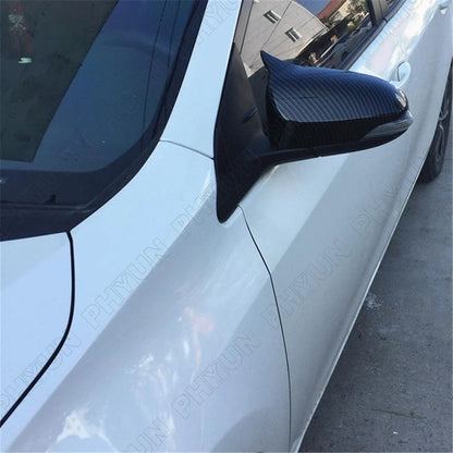 Carbon Fiber Look Rear View Side Mirror Cover Trim for Toyota Corolla (2014-2018)