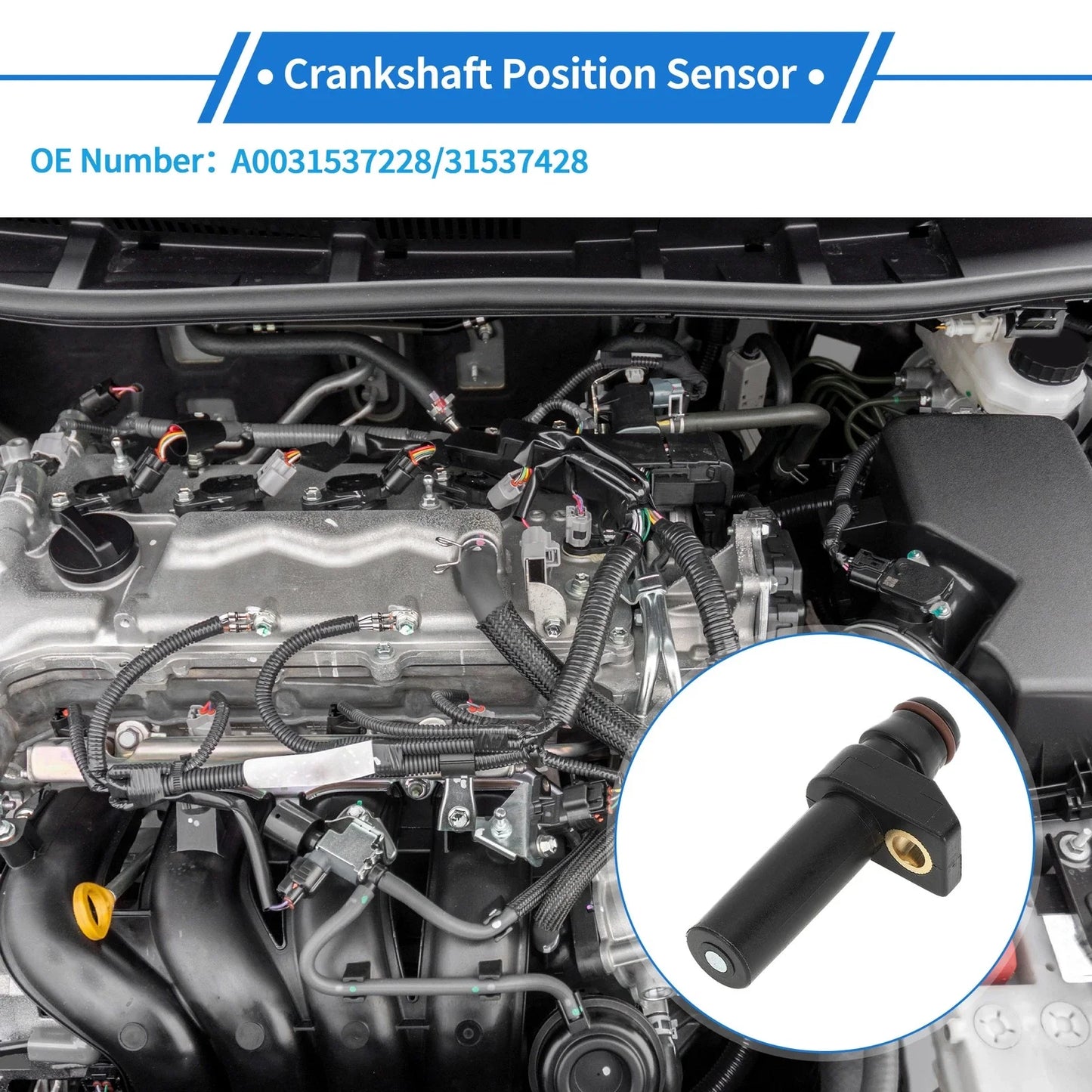 Crankshaft Position Sensor for MERCEDES-BENZ W202 C200 (1994-2000)