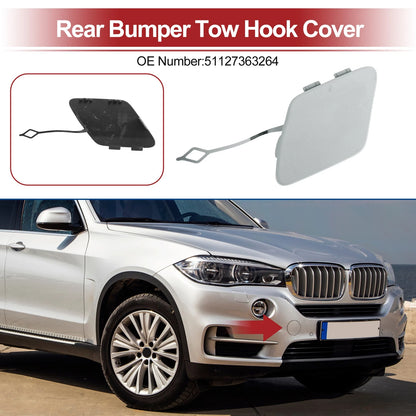 Rear Car Bumper Tow Hook Cover for BMW 428i (2014–2016) No. 51127363264 Silver