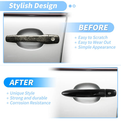 Door Handle Cover Protector for Nissan Sentra Altima X-Trail (2013–2023) Glossy Black