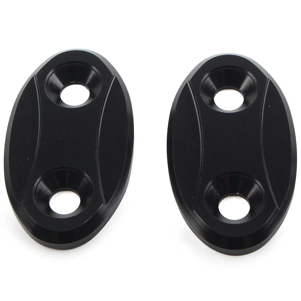 Rearview Mirror Block Off Base Plates Cover for BMW S1000RR (2009-2018)  Black