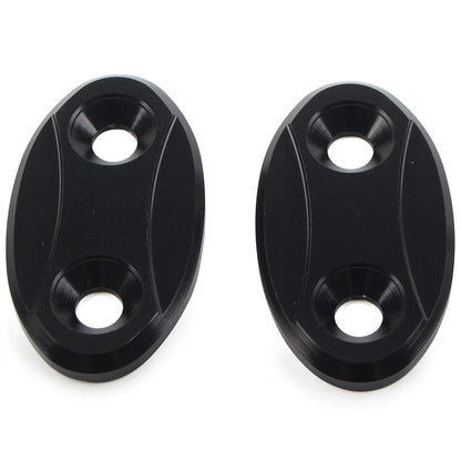 Rearview Mirror Block Off Base Plates Cover for BMW S1000RR (2009-2018)  Black