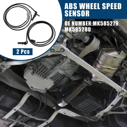 2Pcs ABS Wheel Speed Sensor for Mitsubishi FUSO (MK585279/MK585280)