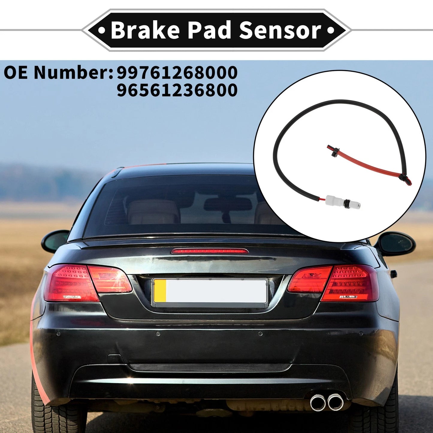 1pc Brake Pad Wear Sensor for Porsche 911 993 964 (1988–1997) No. 99761268000