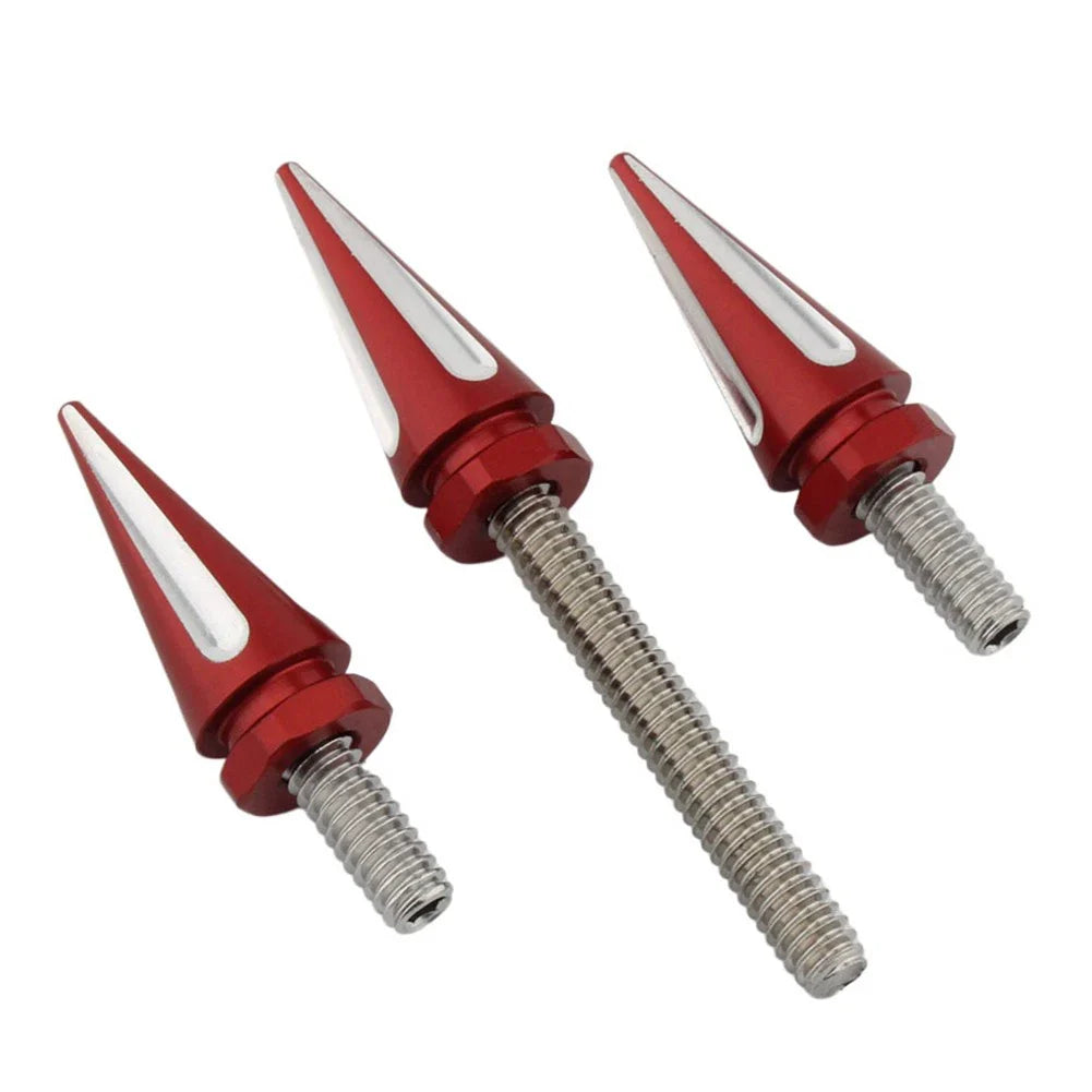 3 x Red Windshield Trim Screws for Harley Electra Glide (2014-2023)