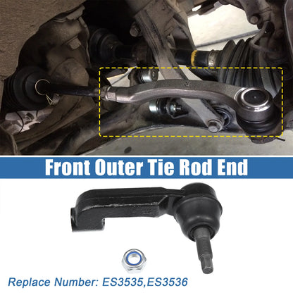 2pcs Front Outer Tie Rod End for Jeep Liberty (2002–2007) No. ES3535/ES3536