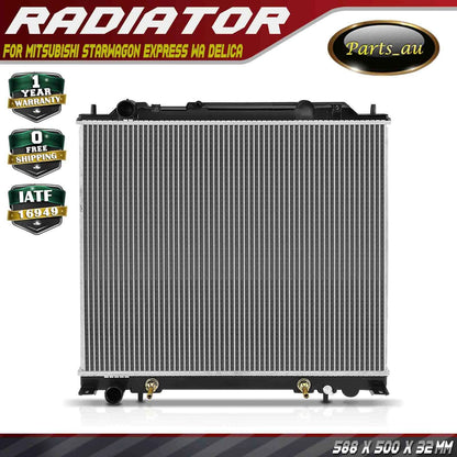 32mm Radiator for Mitsubishi Starwagon Express WA Delica D5 CV5W 1994-2021 6G72