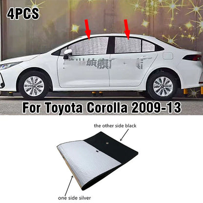 Side Window Privacy Sunshade 4PCS for Toyota Corolla (2009–2013)