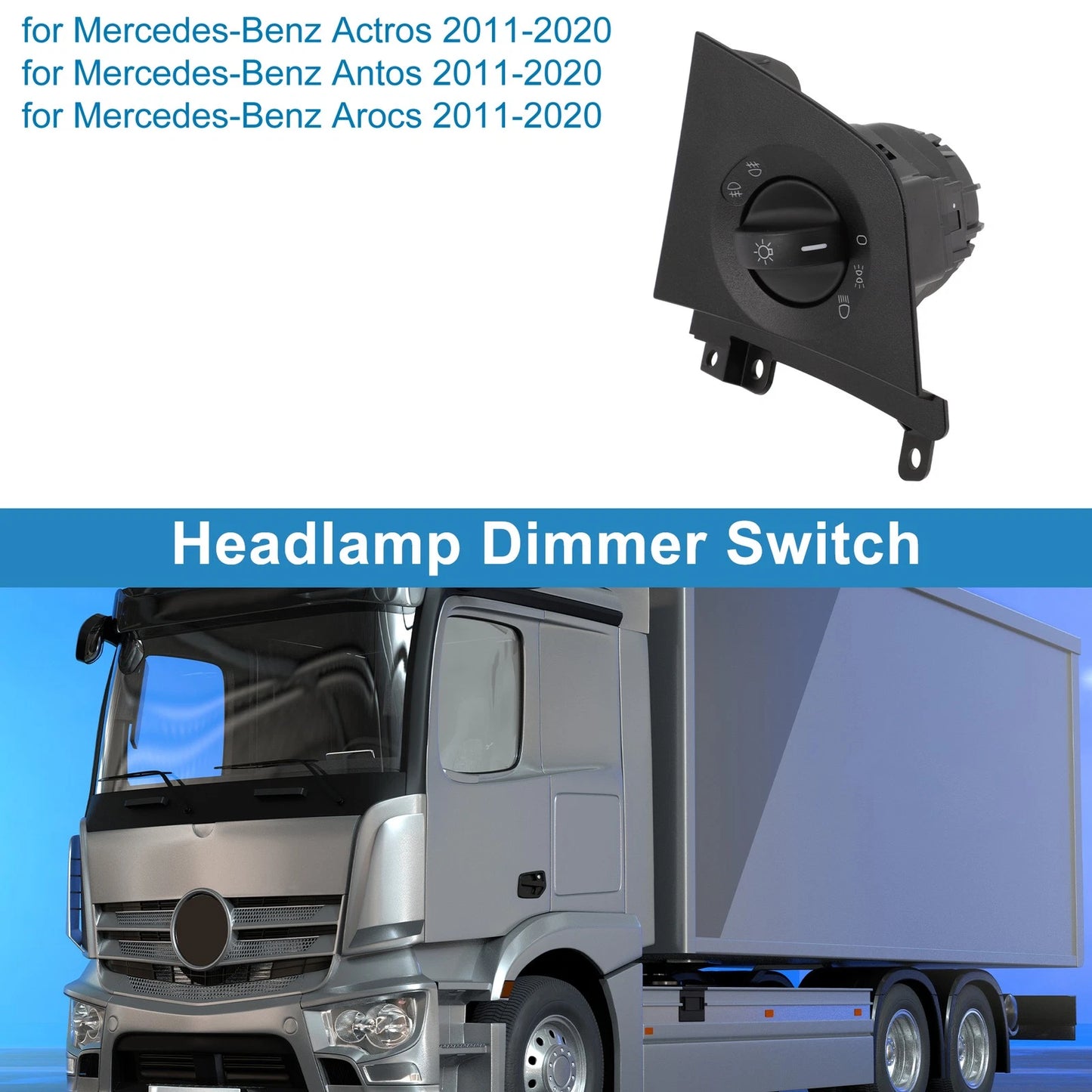 Headlight Switch for Mercedes-Benz Actros (2011–2020) No.A9605454604