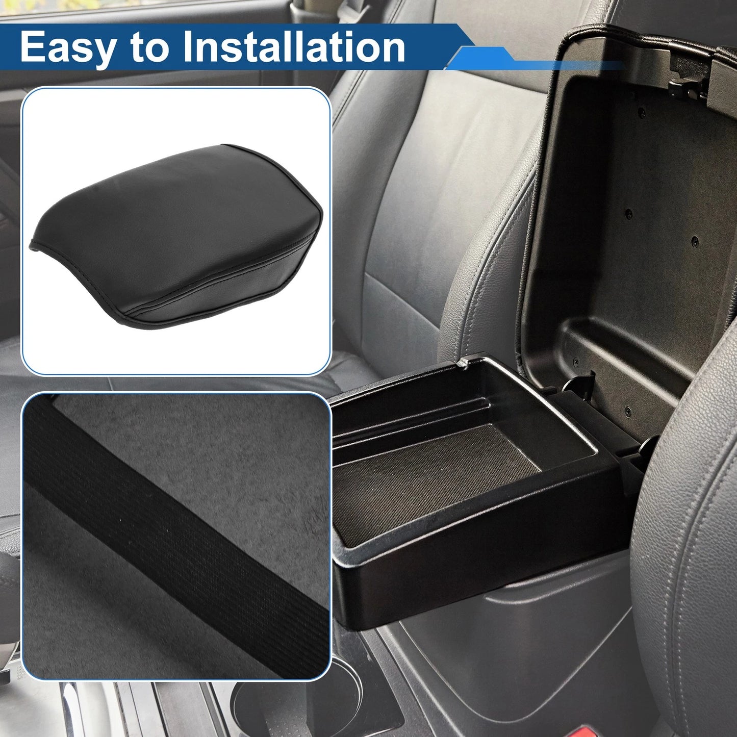 Armrest Cover for VW Tiguan 2 MK2 (2016–2023) Anti-Scratch Black