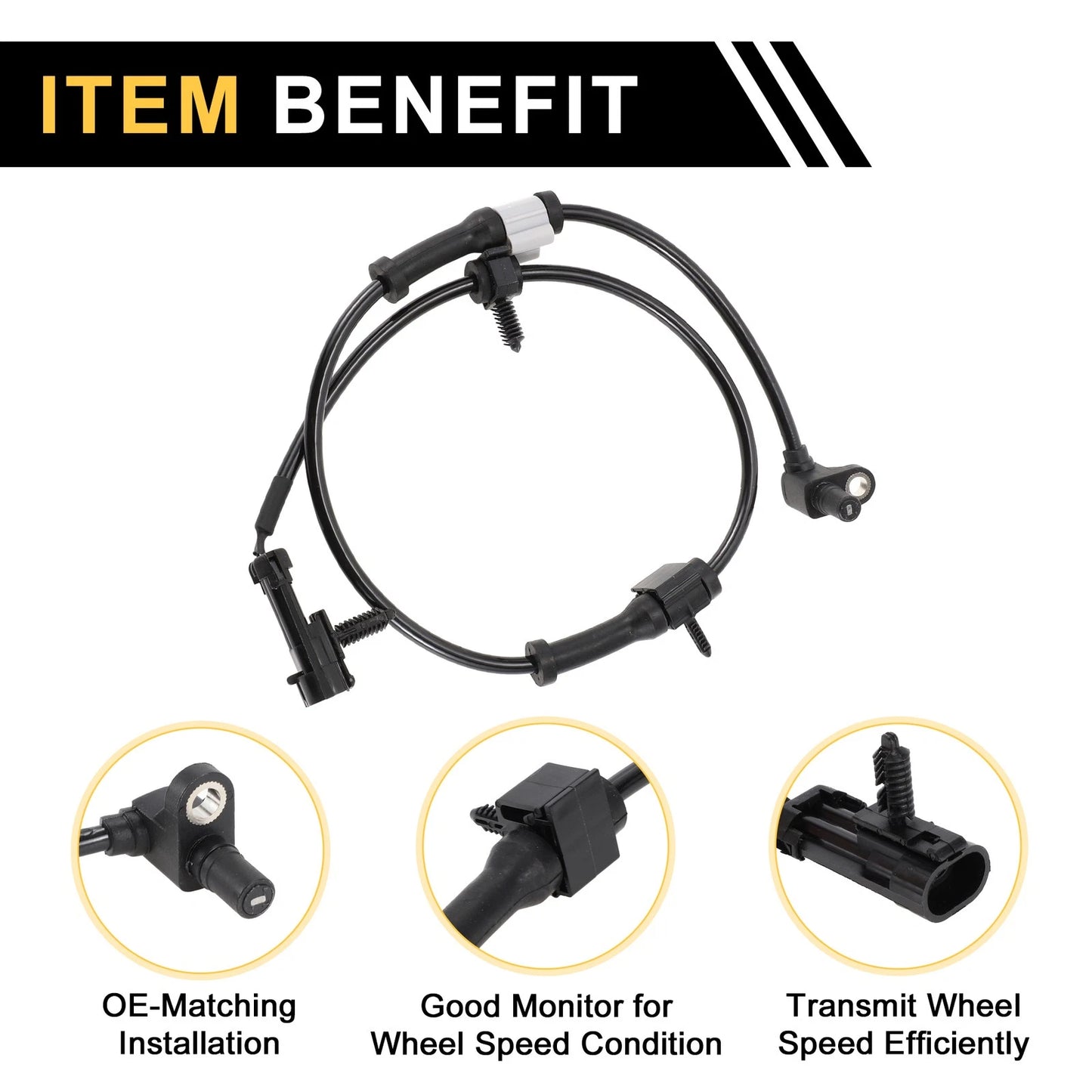 ABS Wheel Speed Sensor No. 15037208 for Chevrolet Silverado 2500 (2001–2004)