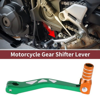 Folding Gear Shifter Lever for Yamaha TTR 50 (2003–2023) Green Orange