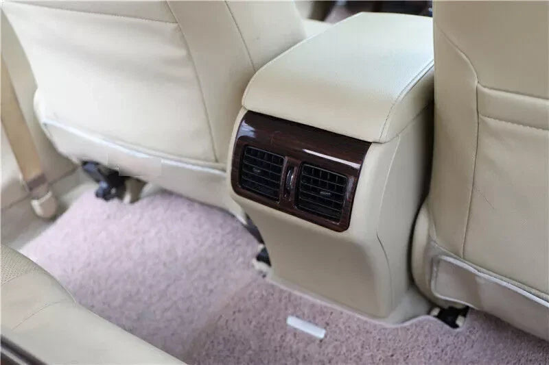 Wood Grain Back Row Air Outlet Vents Frame Trim for Toyota Camry (2012–2017)