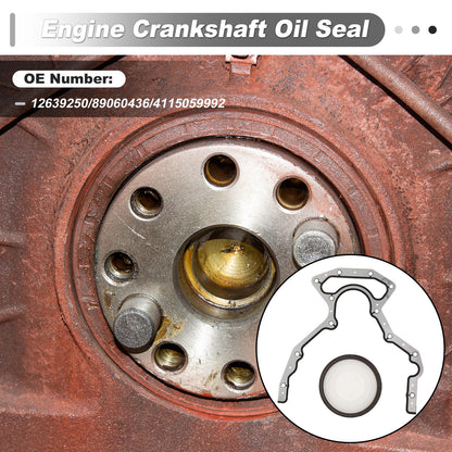 Set of 1 Rear Crankshaft Oil Seal for Chevrolet Silverado 1500 (1999–2013) 12639250
