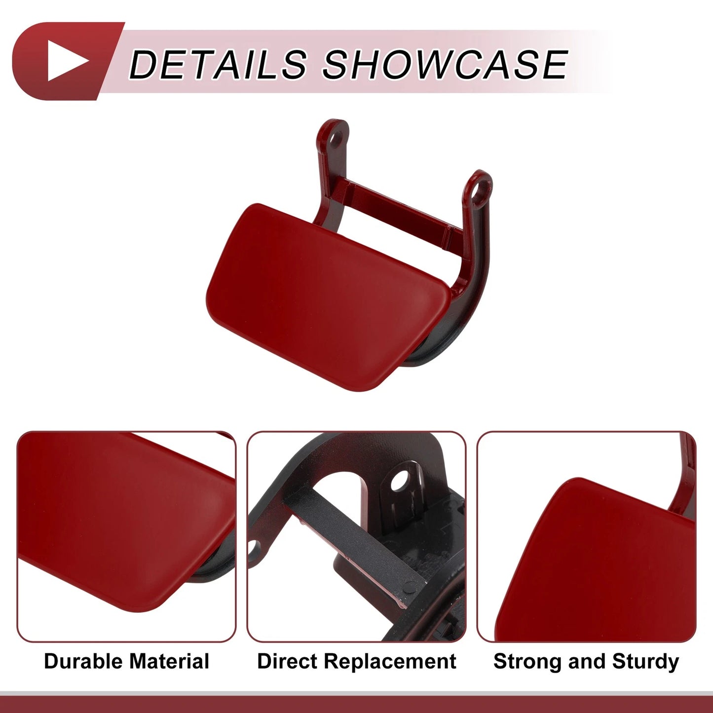 Headlight Washer Nozzle Cover Cap No. 51117111741 for BMW 525i (2004–2005) Red