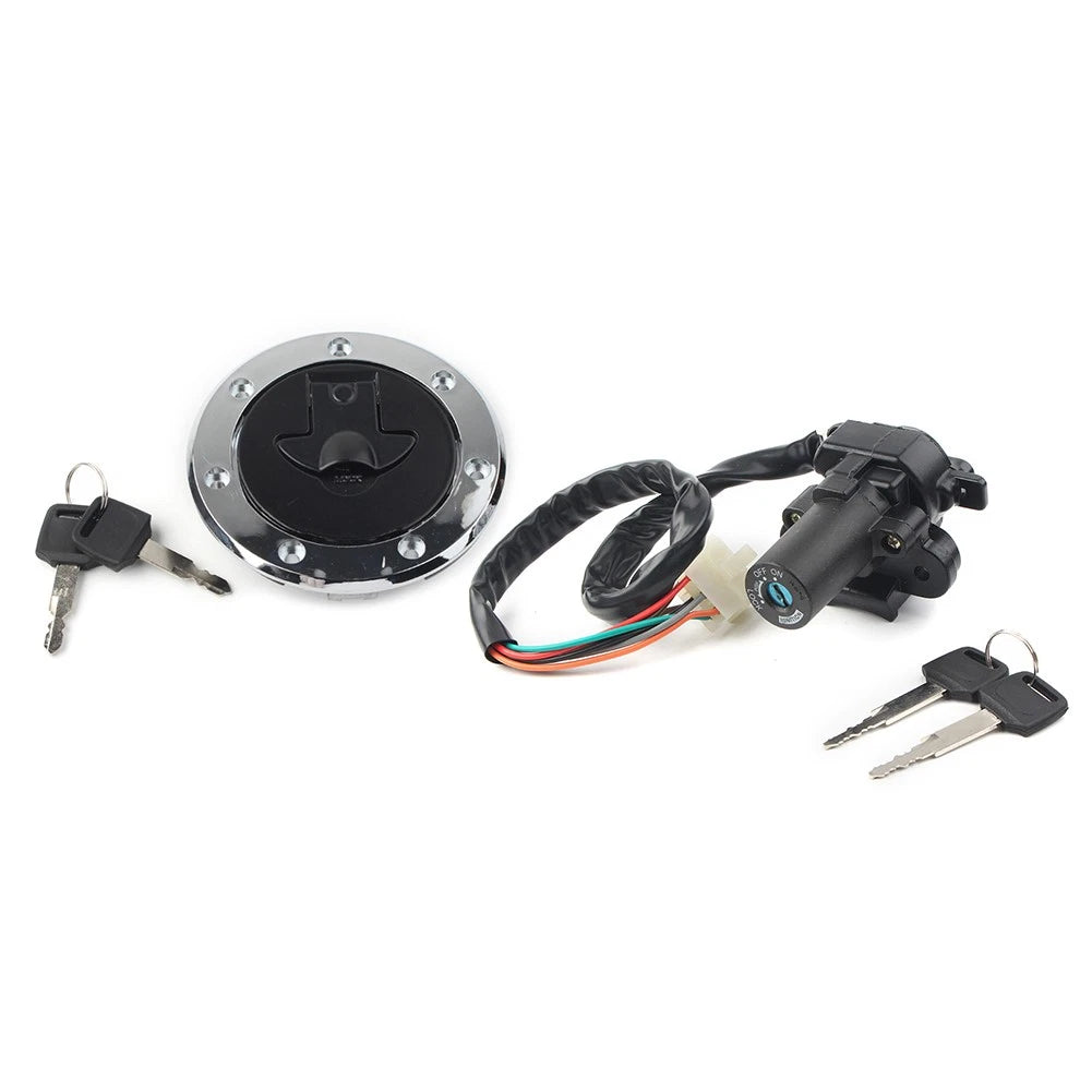Fuel Gas Cap Ignition Switch Lock Set for Kawasaki Ninja ZX6R (2000–2002) ZX7R ZX9R