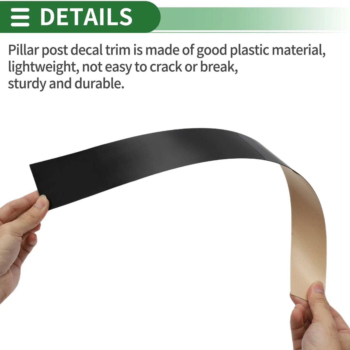 4 Pcs Black Door Pillar Window Trim for Mercedes CLS (2012-2014)