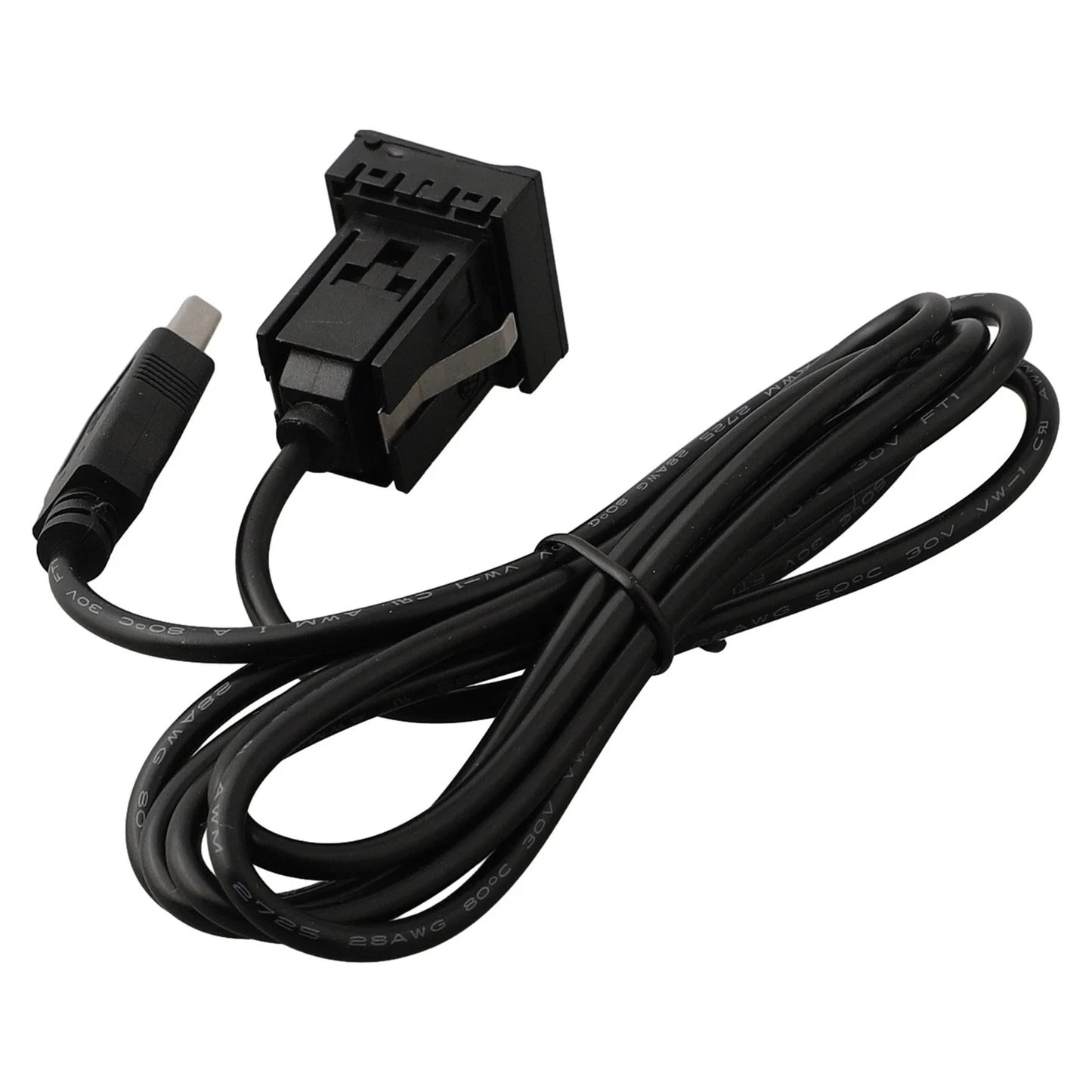Dual USB Flush Mount Car Dash AUX & USB Port Panel for Easy Installation